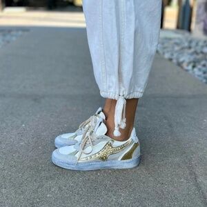 A.S.98 Gordy Sneaker in Ice/Gold